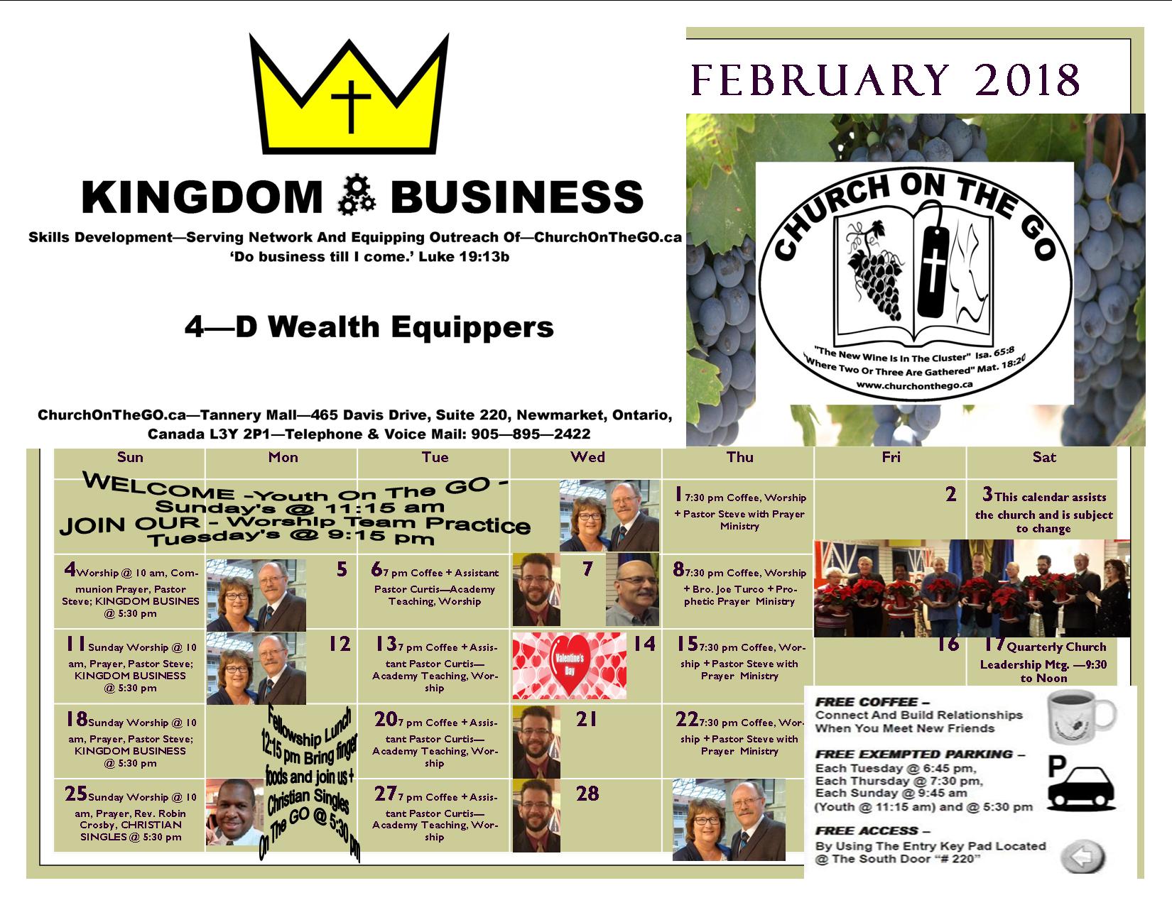 Church on The GO's News and Meetings This Week in Newmarket! God Keep